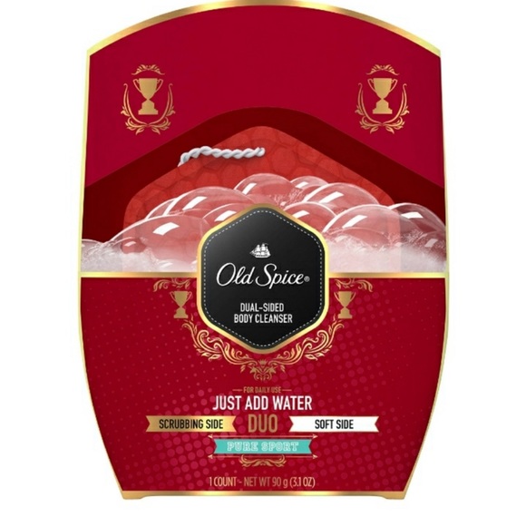 Old Spice Pure Sport Dual Sided Body Cleanser Soap on a Rope Shower Tool NEW - Picture 10 of 13